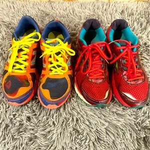 Lot of Brooks New Balance women’s 8.5 8 1/2 rainbow tie-dye